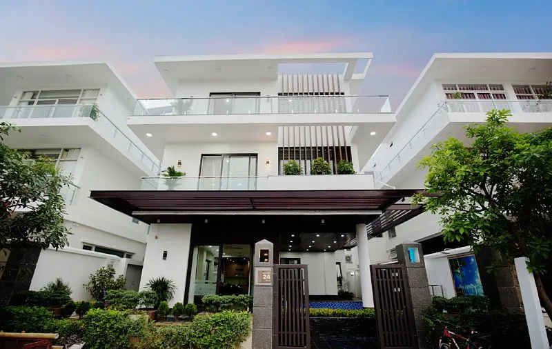 Bên ngoài căn biệt thự flc sầm sơn cho thuê